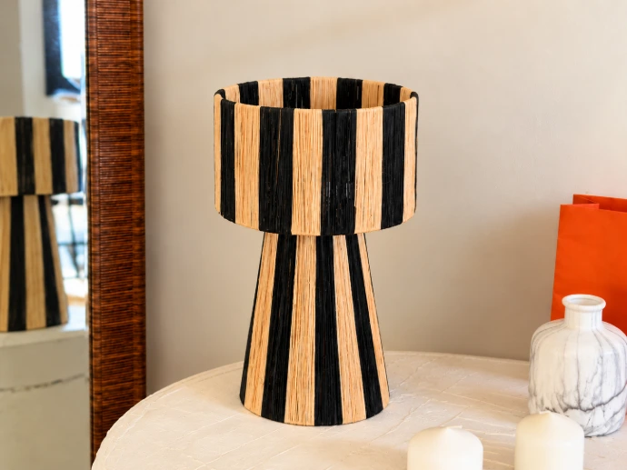 Diyara Artisanat Abat Jour Noir