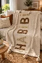 Diyara Artisanat Plaid beige HABIBI à motifs en relief 3.webp