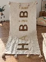 Diyara Artisanat Plaid beige HABIBI à motifs en relief 2.webp