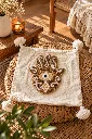 Diyara Artisanat Housse de coussin Main de Fatma tuftée beige 3.webp