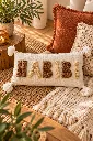 Diyara Artisanat Housse de coussin HABIBI tuftée beige 1.webp