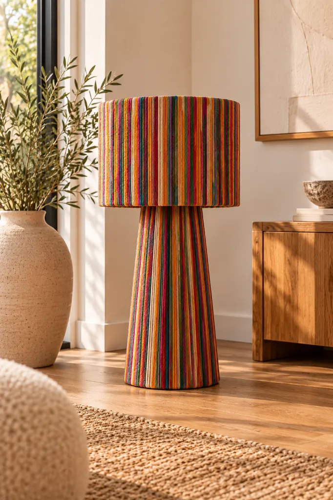 Diyara Artisanat Abat Jour Multicolore Grand Modèle.webp