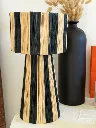 Diyara Artisanat Abat Jour Moyen Modèle Noir.webp