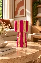 Diyara Artisanat Abat Jour Rose Petit Modèle.webp