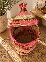 Diyara Artisanat Grand Panier Tressé avec Couvercle - AYA 2.webp