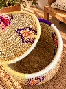 Diyara Artisanat Grand Panier Tressé avec Couvercle - TIZIRI 2.webp
