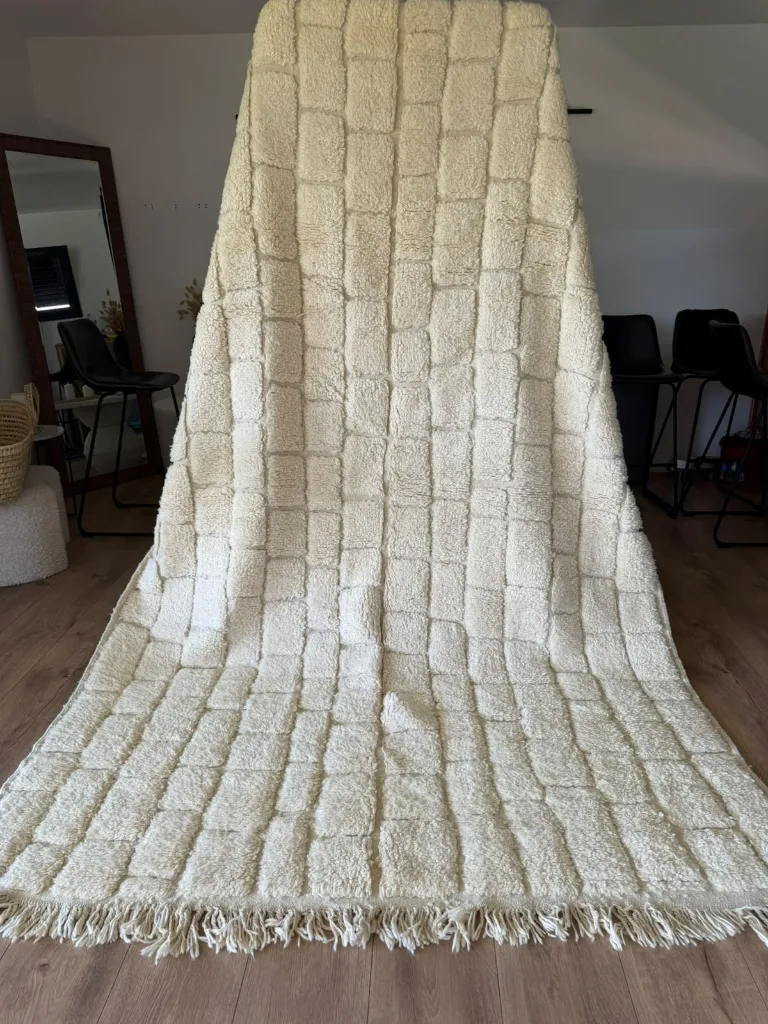 Diyara Artisanat Tapis Berbère Écru - KHEMIS.webp