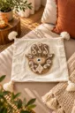Housse de Coussin Main de Fatma Tuftée Beige