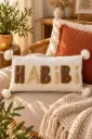 Housse de Coussin HABIBI Tuftée Beige