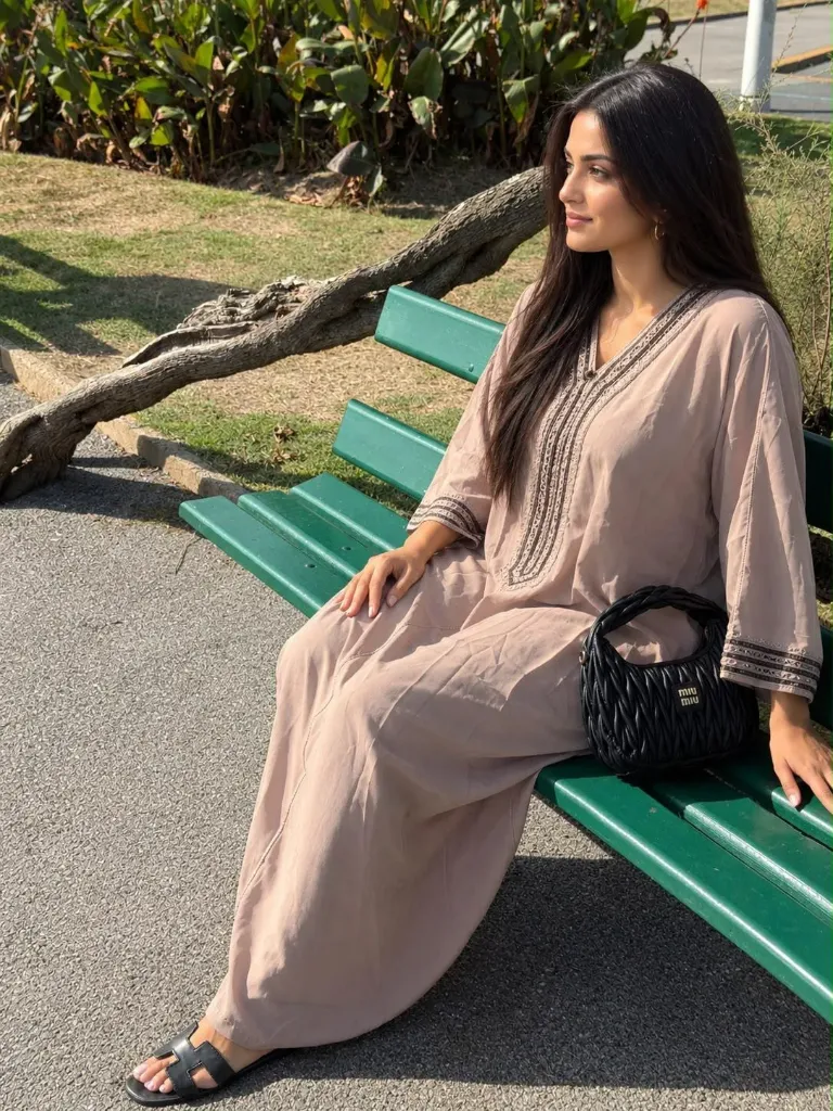 Gandoura Inaya Sable Moka