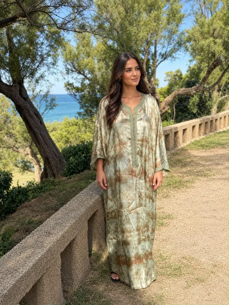 Jellaba SOFIA Kaki Bronze