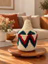 Boîtes Berbère - Beige, bleu et rouge