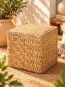Pouf ZAHRA en RAPHIA Naturel