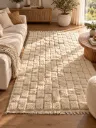 Tapis Berbère Écru - KHEMIS